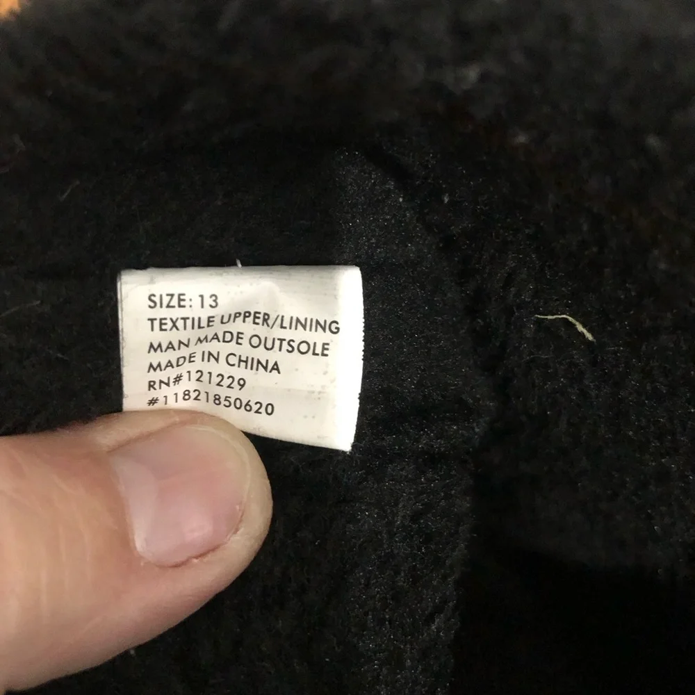 Bebe girls black fur trim boots size 13‎ slip on winter